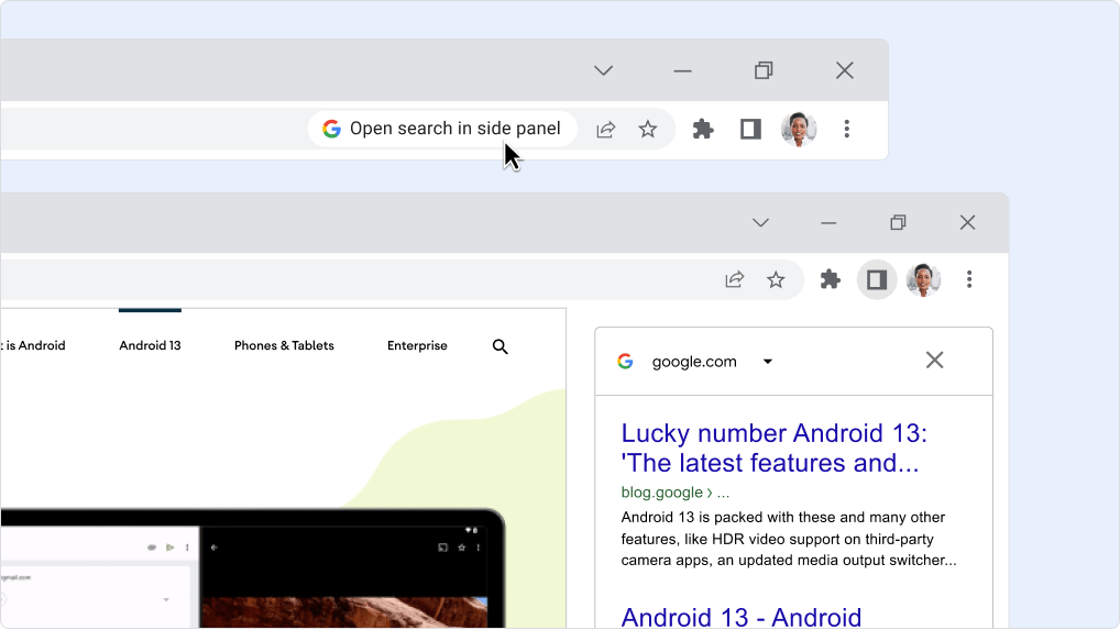 华为手机如何打开侧边栏
:谷歌详解 Chrome 浏览器全新侧边栏：搜索更快更方便-第1张图片-太平洋在线下载
